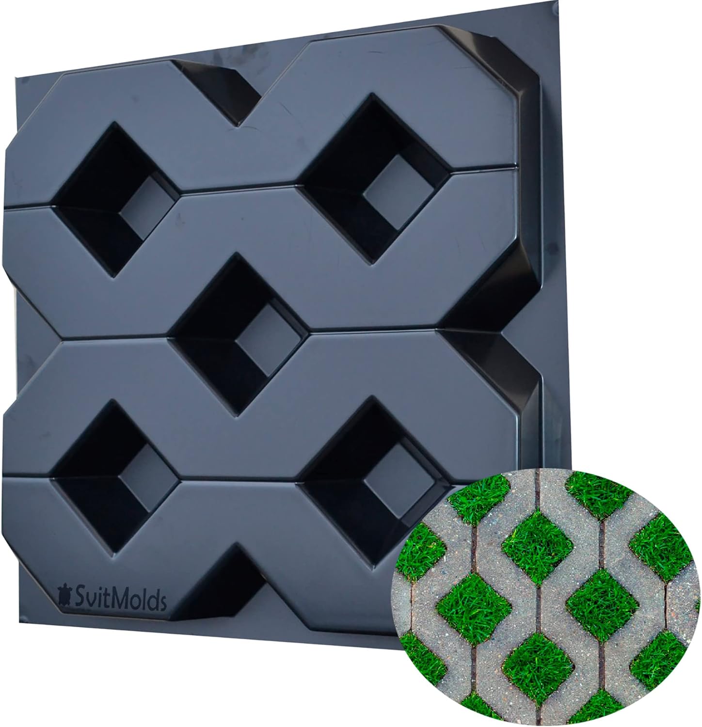 Concrete Molds DIY Grass Concrete Paving Block Concrete Pavers & Paving Stones S62