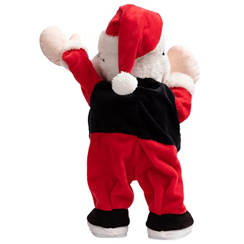 Animated Christmas Snowman Plush with LED Lights Musical Toy K182254