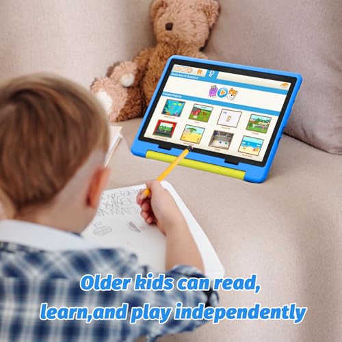 Kids Tablet 10 inch Octa-Core with Case, 64GB Expandable, Parental Control, Dual Camera, WiFi I23112
