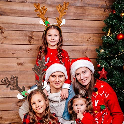 Reindeer Antlers Headband with Bells, 2PCS Q928740