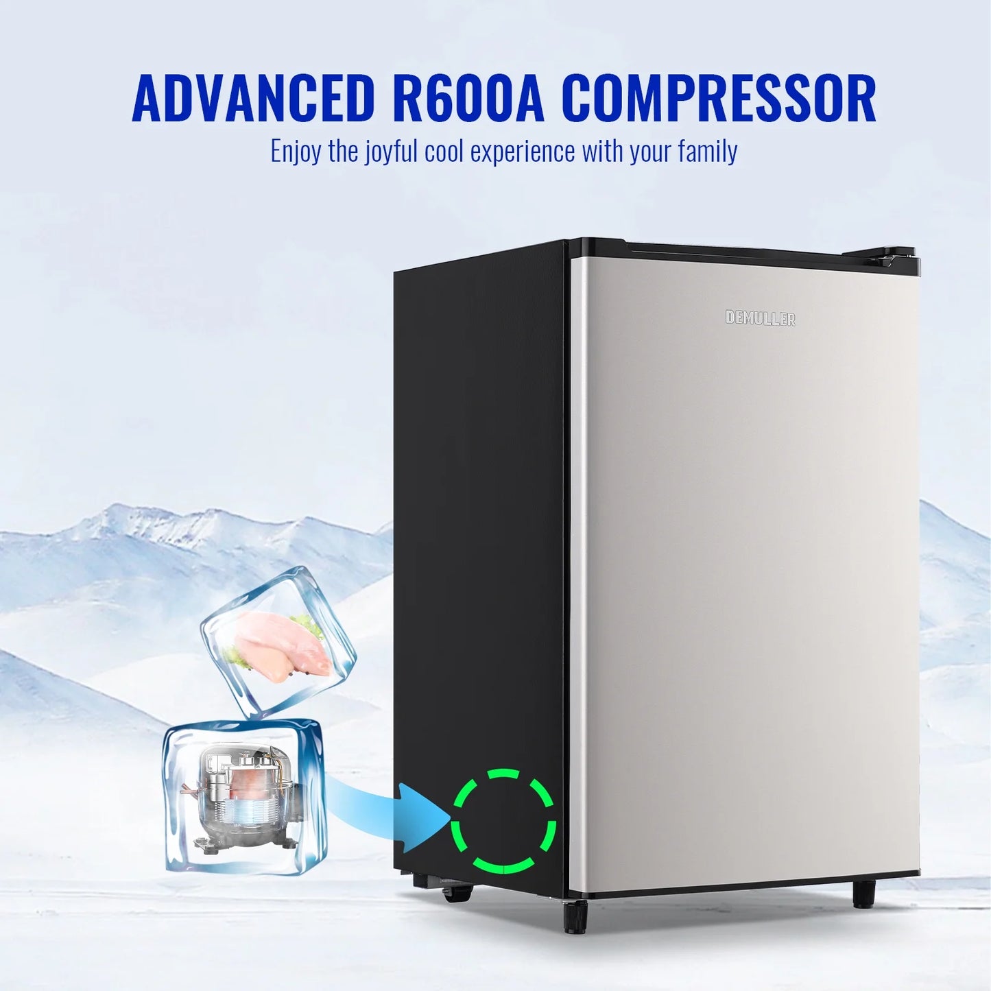 Compact Single Door Freezer with Adjustable Temperature Control I42759