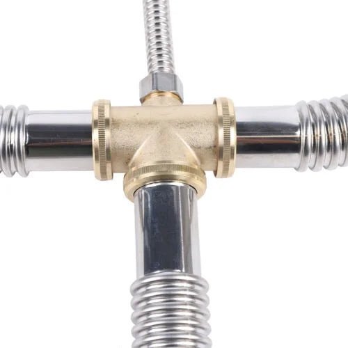 Kitchen Sink Double Bowl Drain Hose Flexible Anti-odor F100