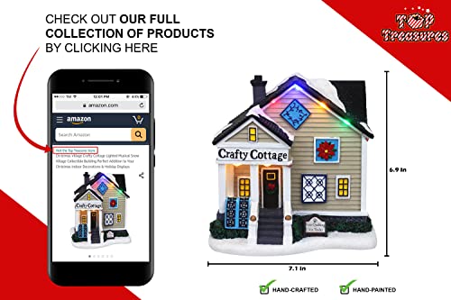 Lighted Musical Christmas Village Collectible Building Houses M7013