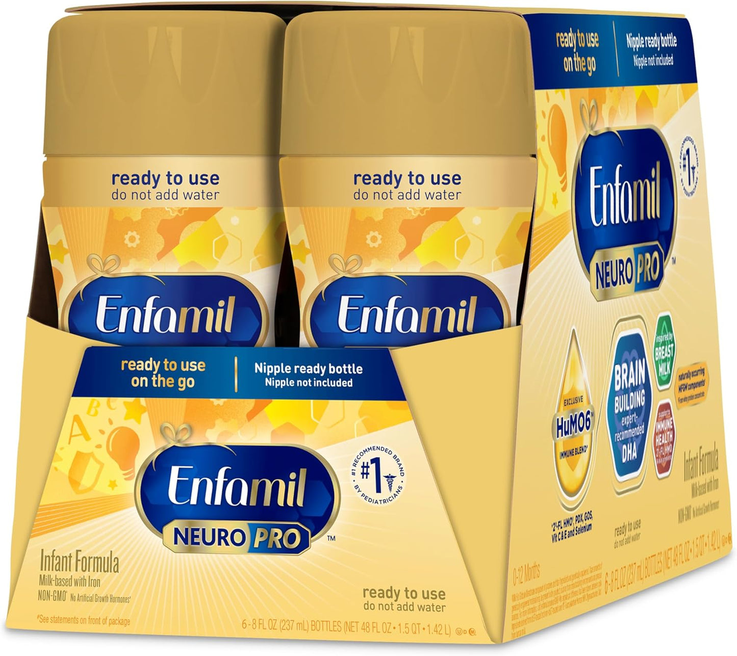 Baby Formula with Prebiotic Immune Blend, DHA, Non-GMO, Refill Box Q507767