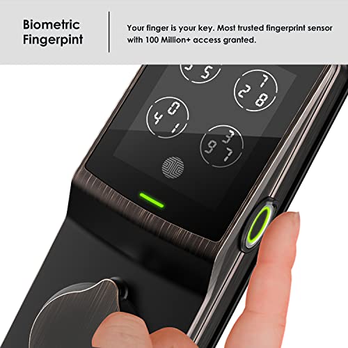 Smart Lock with Bluetooth, Keyless Entry, Touchscreen Keypad, Auto Lock P9060