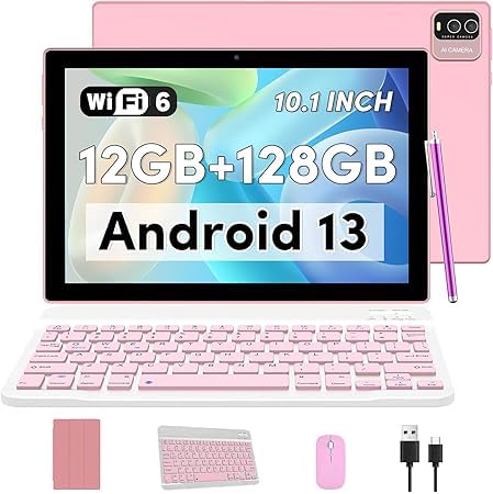 10 Inch Android Tablet with Keyboard Case Mouse Stylus S54567