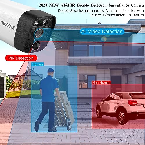 Outdoor Wireless Security Camera System with Two-Way Audio and PIR Detection X6025