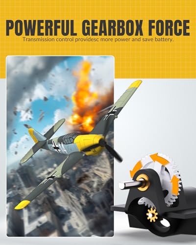 RC Plane 3 Channel Remote Control Airplane Fighter Toy, 2.4GHz 6-axis Gyro, Easy to Fly for Adults Kids Beginners Q215470