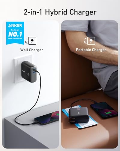 10,000 mAh 20W USB-C 2-in-1 Portable Charger and Wall Charger G885