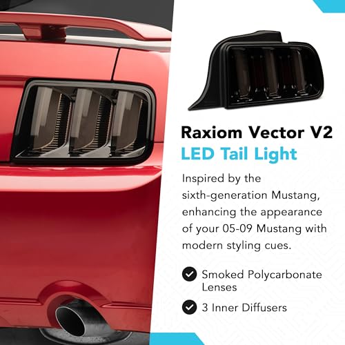 Smoked Lens Tail Lights for 05-09 Mustang J740