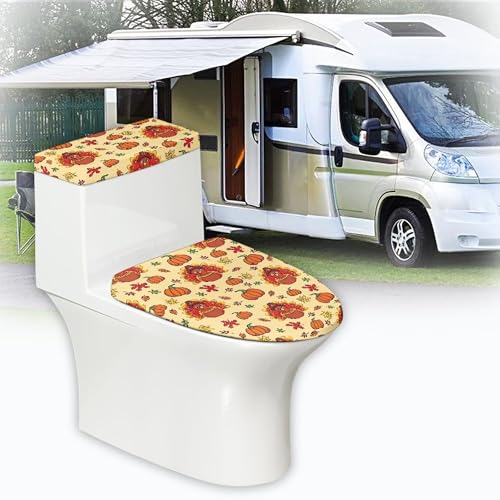 Christmas Toilet Lid and Tank Cover Set for Bathroom Decor Q334993