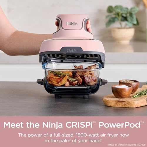 Air Fryer with Glass Containers, 4 QT & 6 Cup, Dishwasher Safe Y888