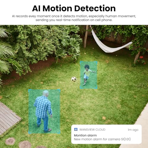 2K Wireless Security Camera Outdoor with AI Motion Detection and Solar Charging Y208868