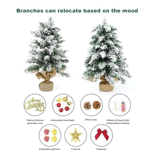 Green Tabletop Christmas Tree with LED Lights B3533