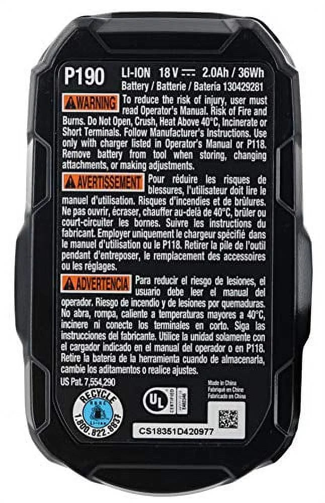 18V 2.0Ah Compact Lithium Ion Battery I618