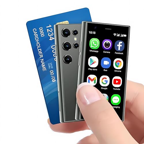 Mini Phone 3g Cellphone Unlocked Phone Mini Smartphone Android World Smallest Phone Small Smartphone 3.0 inches Android 8.1dual sim Touch Screen Small Phone 2gb ram16gb ram S23pro (Black)