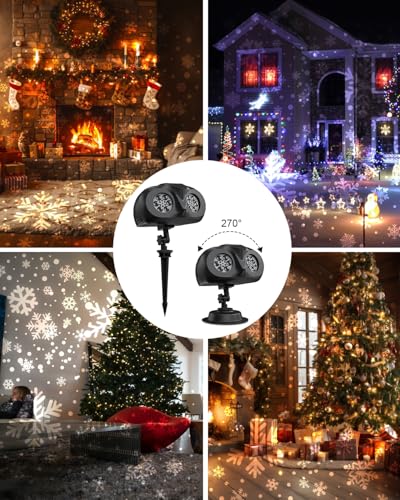Laser Christmas Projector Lights Outdoor with Remote, Waterproof X1878