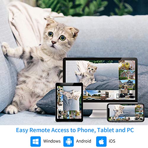 Wireless Security Camera System, 4K NVR, 4Pcs 3MP Night Vision WiFi Cameras D47166
