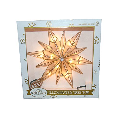 Capiz Star Treetop with Center Gem Y10516
