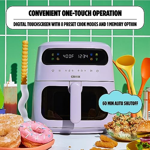 8 QT Digital Air Fryer with Touch Screen and TurboCrisp Technology F231
