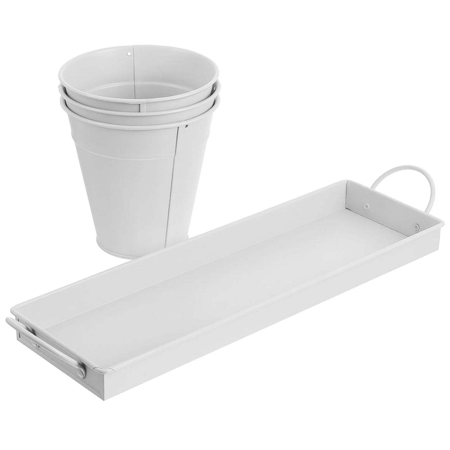 9 pcs Garden Flower Pot with Tray X676458