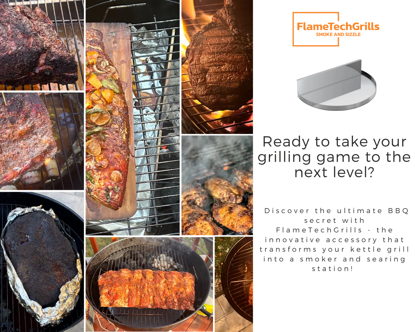Charcoal Basket and Drip Tray for Weber Kettle 22 Inch F5571