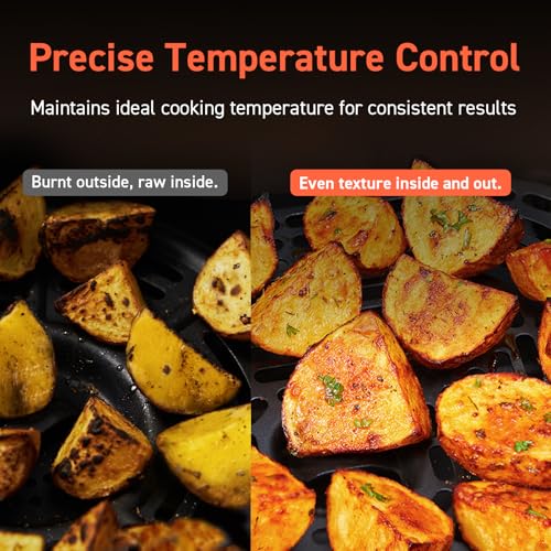 Air Fryer 6-Qt, Roast Bake Broil Reheat, Grey J876218