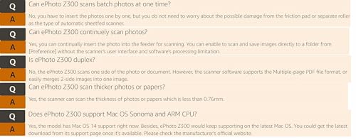 Photo Scanner for 4x6 Photos, Auto Crop and Deskew, CCD Sensor, Mac and PC U643
