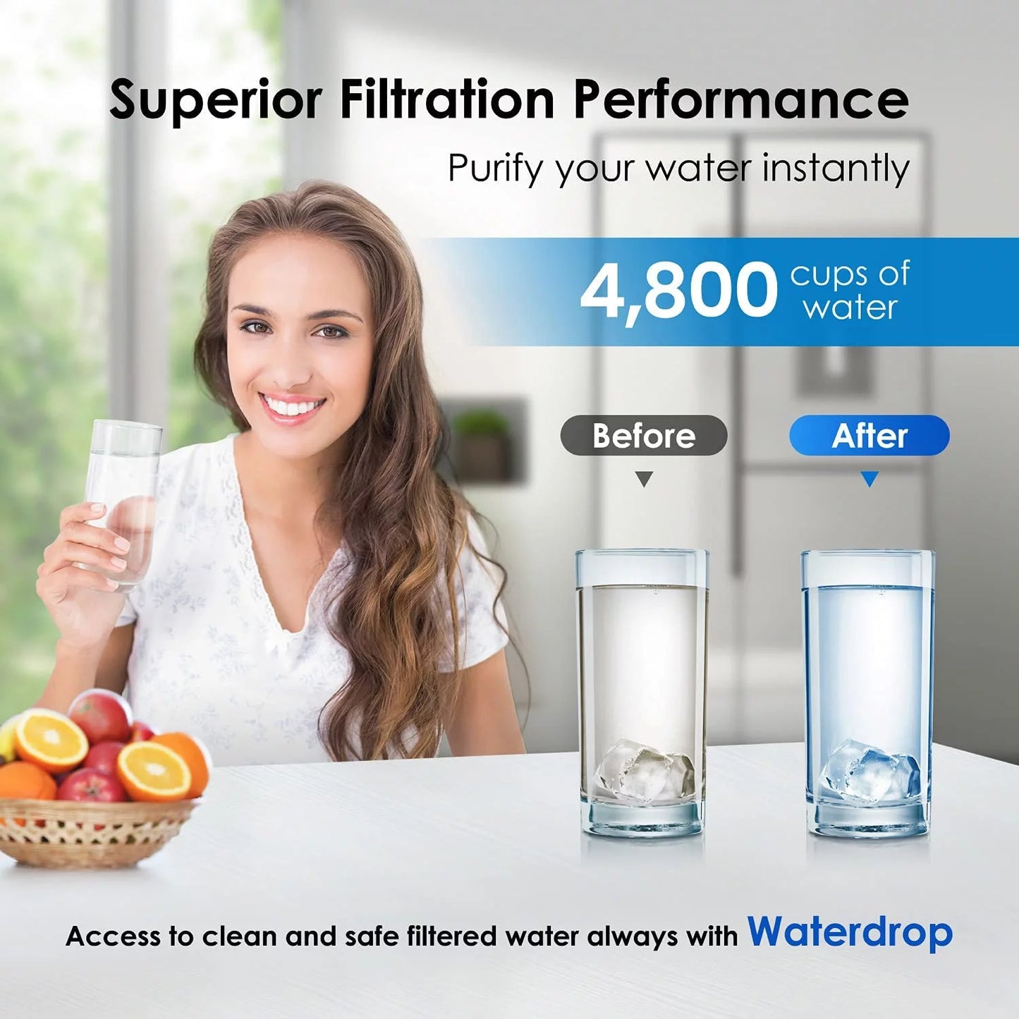 Refrigerator Water Filter, 6 Pack Z518
