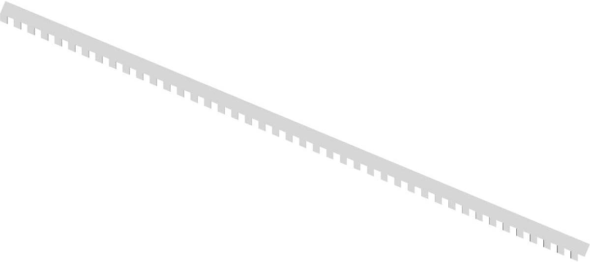 PVC Dentil Trim, White I703