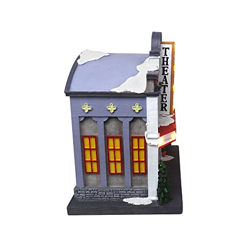 Lighted Musical Snow Village with Animated Kids Sledding A910926