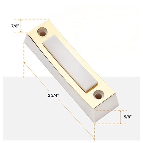 Wired Doorbell Chime Kit with Transformer and Lighted Push Button, White F530919