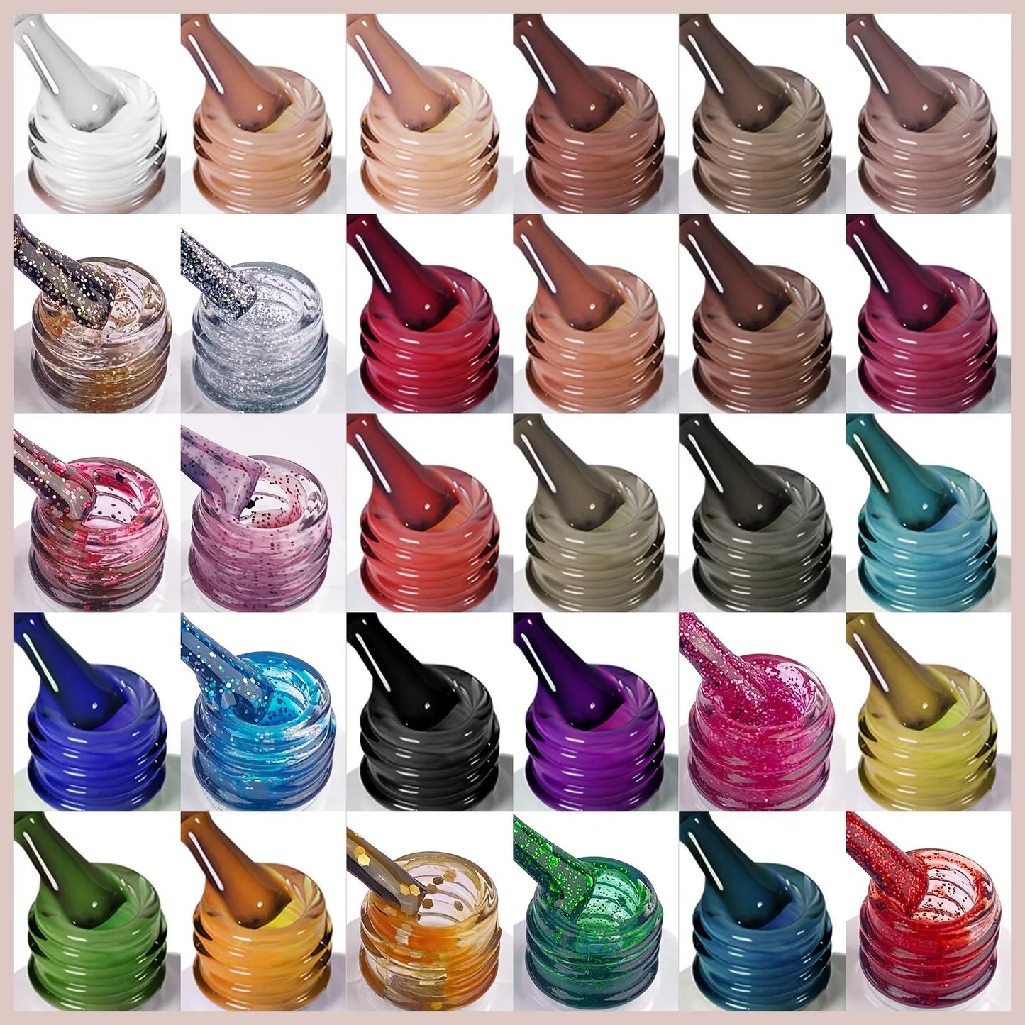 33PCS Gel Nail Polish Kit with Base and Top Coat F1763