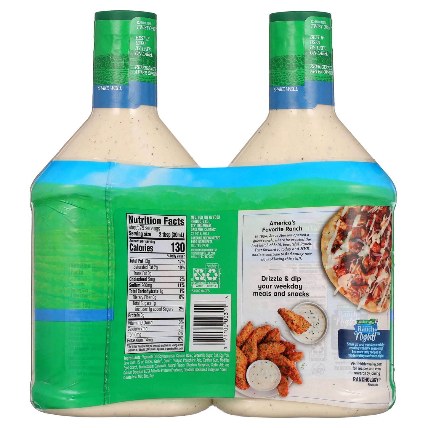 Ranch Dressing, 40 fl oz, 2 Count R915525
