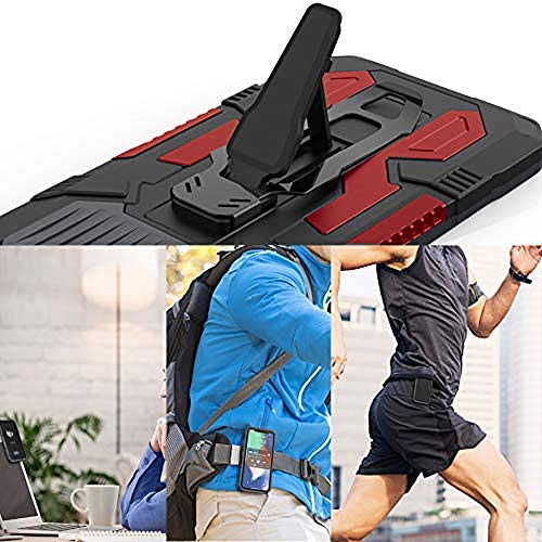 Heavy-Duty Phone Case with Tempered Glass Screen Protector, Black A61243