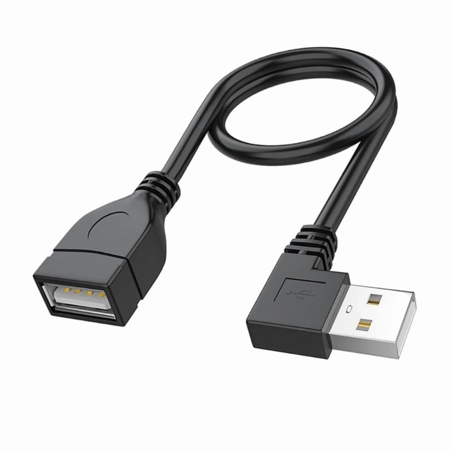 USB 2.0 Extension Cable Male to Female 90 Degree Angled C34102