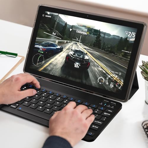 Tablet 10 Inch with Keyboard, Mouse, Case, Stylus, 8GB RAM 64GB ROM K197839