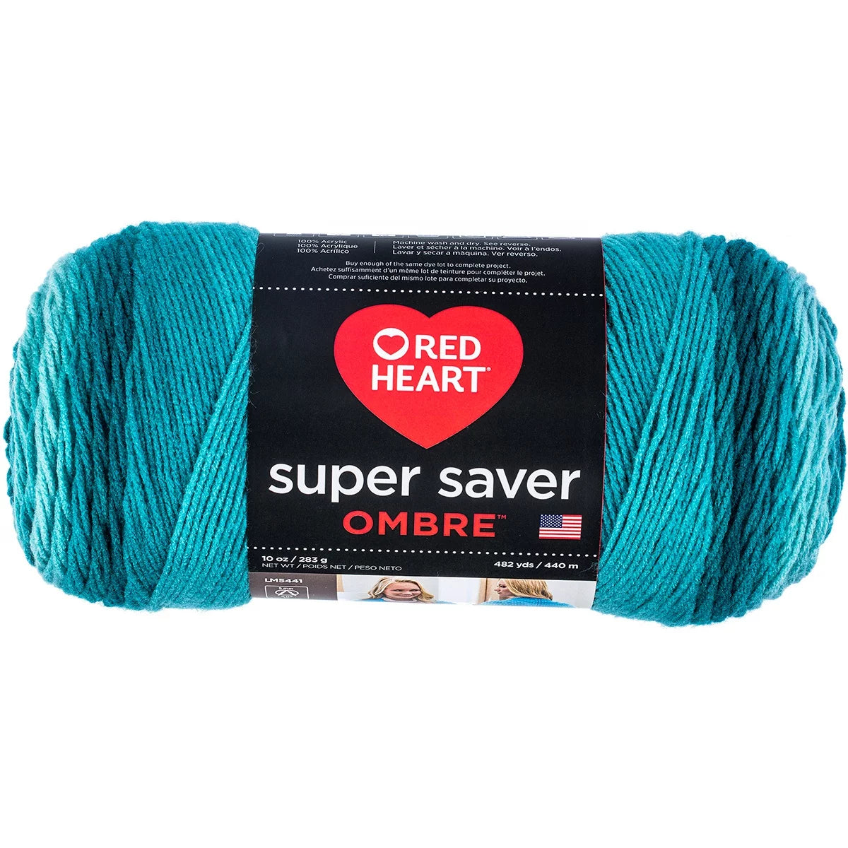 Ombre Yarn Deep Teal, 2-Pack B129280