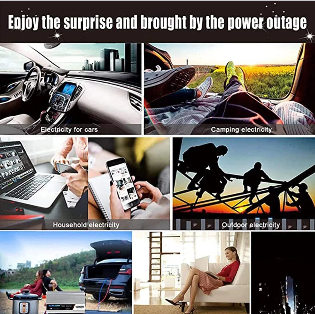 5000W Pure Sine Wave Power Inverter, DC 48V to AC 110V S194547