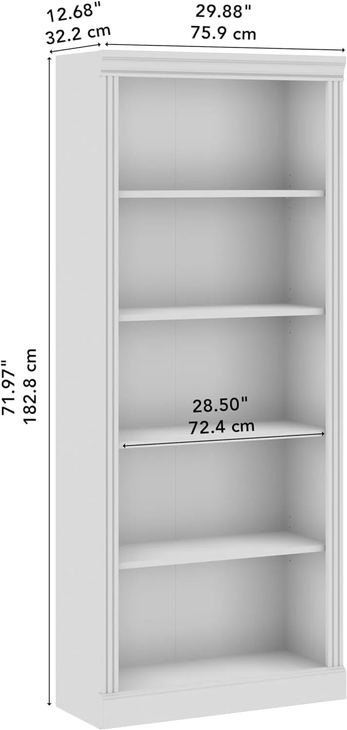 5 Shelf Bookcase in Harvest Cherry L22271