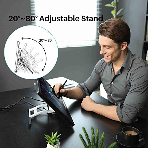 Drawing Tablet with Screen 120% sRGB Graphic Monitor Pen Display Tilt Function Battery-Free Stylus 8192 Pressure G644996