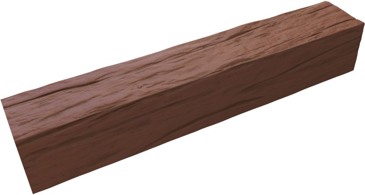 3-Sided Faux Wood Ceiling Beams, 8-in W x 8-in H x 8-ft L, Redwood B83090