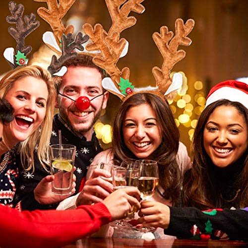 Reindeer Antlers Headband with Bells, 2PCS Q928740