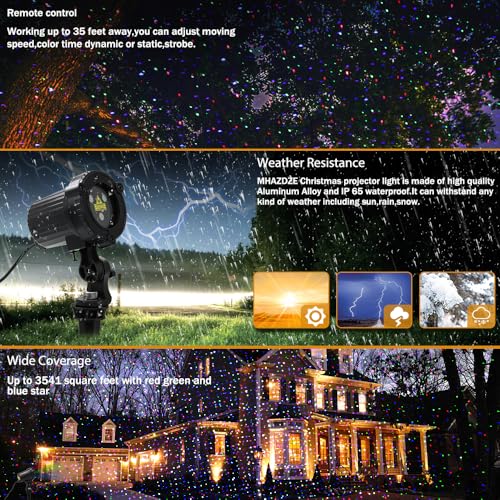 Christmas Laser Lights Outdoor Garden Projector with Moving RGB Waterproof G2323