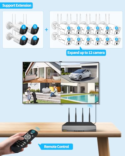 Outdoor Wireless Security Camera System with Two-Way Audio and PIR Detection X6025