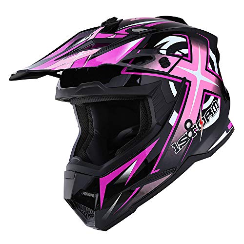 Adult Motocross Helmet Full Face Racing Style Matt Black U258