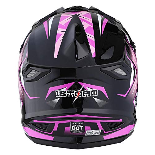 Adult Motocross Helmet Full Face Racing Style Matt Black U258