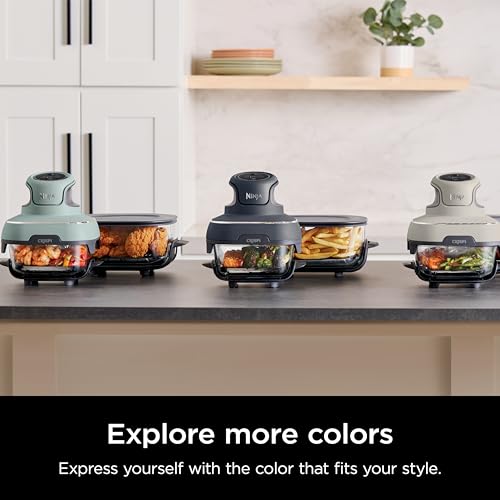 Air Fryer with Glass Containers, 4 QT & 6 Cup, Dishwasher Safe Y888