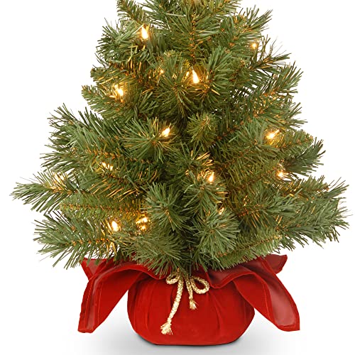 24 in Pre-Lit Mini Artificial Christmas Tree with 35 Clear Lights Z659685