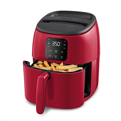 Electric Air Fryer Oven, 2.6 Qt., Grey, Compact Digital, 1000-Watt O882